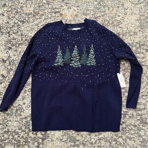 Cupcakes & Cashmere Blue Knit Sweater